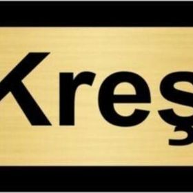Özarslan Dizayn Kreş 10x20 cm Altın Renk Metal Yönlendirme Levhası
