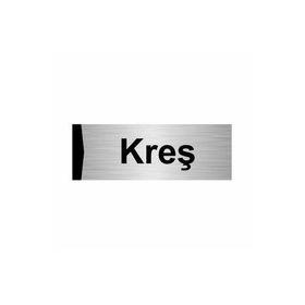 Özarslan Dizayn Kreş 5x20 cm Gümüş Renk Metal Yönlendirme Levhası
