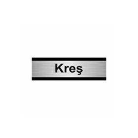 Özarslan Dizayn Kreş 5x20 cm Gümüş Renk Metal Yönlendirme Levhası