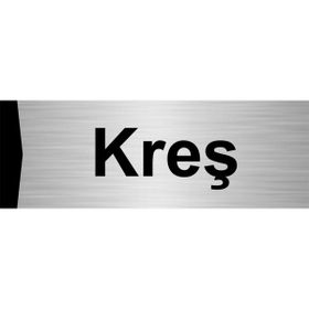 Özarslan Dizayn Kreş 5x20 cm Gümüş Renk Metal Yönlendirme Levhası