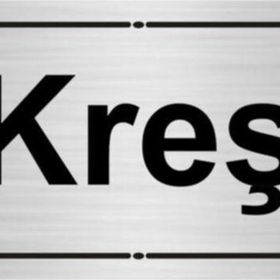 Özarslan Dizayn Kreş 7x20 cm Gümüş Renk Metal Yönlendirme Levhası