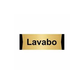 Özarslan Dizayn Lavabo 5x20 cm Altın Renk Metal Yönlendirme Levhası