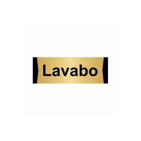 Özarslan Dizayn Lavabo 5x20 cm Altın Renk Metal Yönlendirme Levhası