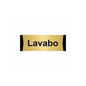 Özarslan Dizayn Lavabo 5x20 cm Altın Renk Metal Yönlendirme Levhası