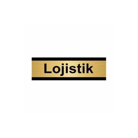 Özarslan Dizayn Lojistik 5x20 cm Altın Renk Metal Yönlendirme Levhası