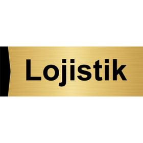 Özarslan Dizayn Lojistik 5x20 cm Altın Renk Metal Yönlendirme Levhası