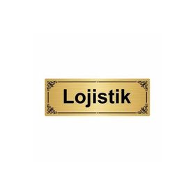 Özarslan Dizayn Lojistik 7x20 cm Altın Renk Metal Yönlendirme Levhası