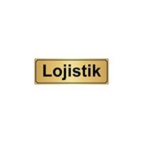 Özarslan Dizayn Lojistik 7x20 cm Altın Renk Metal Yönlendirme Levhası