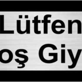 Özarslan Dizayn Lütfen Galoş Giyiniz 10x20 cm Gümüş Renk Metal Yönlendirme Levhası