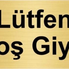 Özarslan Dizayn Lütfen Galoş Giyiniz 5x20 cm Altın Renk Metal Yönlendirme Levhası
