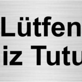 Özarslan Dizayn Lütfen Temiz Tutunuz 5x20 cm Gümüş Renk Metal Yönlendirme Levhası
