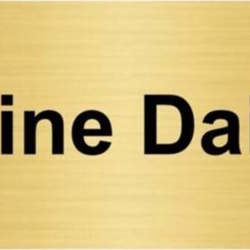 Özarslan Dizayn Makine Dairesi 5x20 cm Altın Renk Metal Yönlendirme Levhası