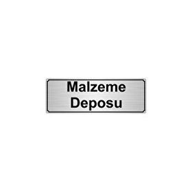Özarslan Dizayn Malzeme Deposu 7x20 cm Gümüş Renk Metal Yönlendirme Levhası