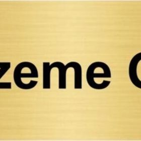 Özarslan Dizayn Malzeme Odası 10x20 cm Altın Renk Metal Yönlendirme Levhası