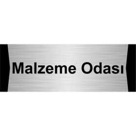 Özarslan Dizayn Malzeme Odası 5x20 cm Gümüş Renk Metal Yönlendirme Levhası