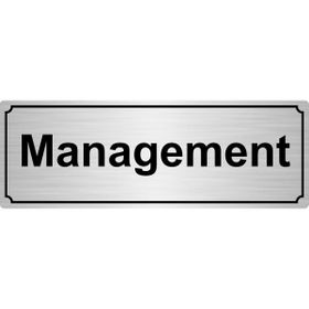 Özarslan Dizayn Managament 7x20 cm Gümüş Renk Metal Yönlendirme Levhası