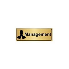 Özarslan Dizayn Management 10x20 cm Altın Renk Metal Yönlendirme Levhası