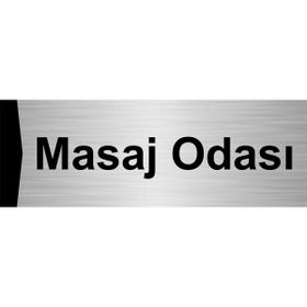 Özarslan Dizayn Masaj Odası 10x20 cm Gümüş Renk Metal Yönlendirme Levhası