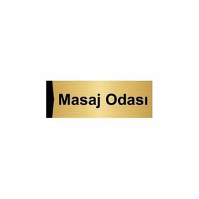 Özarslan Dizayn Masaj Odası 5x20 cm Altın Renk Metal Yönlendirme Levhası