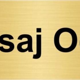 Özarslan Dizayn Masaj Odası 5x20 cm Altın Renk Metal Yönlendirme Levhası