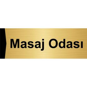 Özarslan Dizayn Masaj Odası 5x20 cm Altın Renk Metal Yönlendirme Levhası