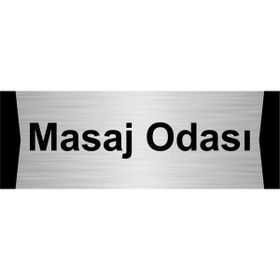 Özarslan Dizayn Masaj Odası 5x20 cm Gümüş Renk Metal Yönlendirme Levhası