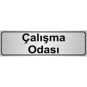 Özarslan Dizayn Masaj Odası 5x20 cm Gümüş Renk Metal Yönlendirme Levhası