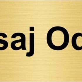 Özarslan Dizayn Masaj Odası 7x20 cm Altın Renk Metal Yönlendirme Levhası