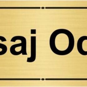 Özarslan Dizayn Masaj Odası 7x20 cm Altın Renk Metal Yönlendirme Levhası