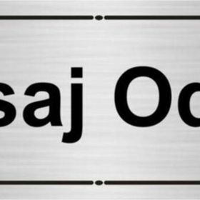 Özarslan Dizayn Masaj Odası 7x20 cm Gümüş Renk Metal Yönlendirme Levhası