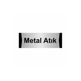 Özarslan Dizayn Metal Atık 10x20 cm Gümüş Renk Metal Yönlendirme Levhası