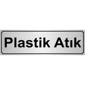 Özarslan Dizayn Metal Atık 10x20 cm Gümüş Renk Metal Yönlendirme Levhası