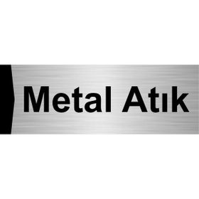 Özarslan Dizayn Metal Atık 5x20 cm Gümüş Renk Metal Yönlendirme Levhası