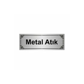 Özarslan Dizayn Metal Atık 7x20 cm Gümüş Renk Metal Yönlendirme Levhası