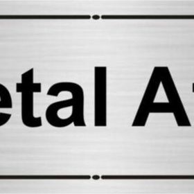 Özarslan Dizayn Metal Atık 7x20 cm Gümüş Renk Metal Yönlendirme Levhası
