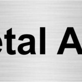 Özarslan Dizayn Metal Atık 7x20 cm Gümüş Renk Metal Yönlendirme Levhası
