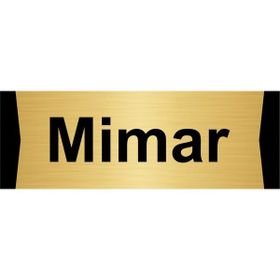 Özarslan Dizayn Mimar 10x20 cm Altın Renk Metal Yönlendirme Levhası