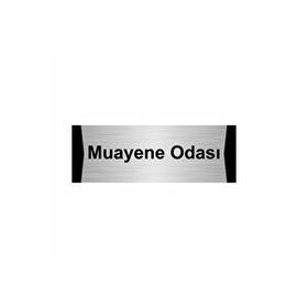 Özarslan Dizayn Muayene Odası 10x20 cm Gümüş Renk Metal Yönlendirme Levhası