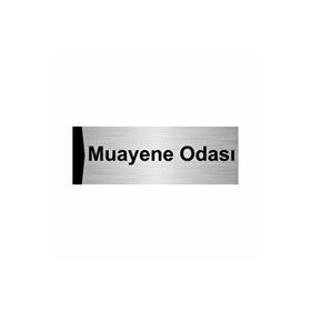 Özarslan Dizayn Muayene Odası 5x20 cm Gümüş Renk Metal Yönlendirme Levhası