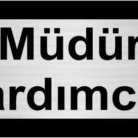 Özarslan Dizayn Müdür Yardımcısı 5x20 cm Gümüş Renk Metal Yönlendirme Levhası
