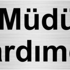Özarslan Dizayn Müdür Yardımcısı 7x20 cm Gümüş Renk Metal Yönlendirme Levhası