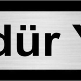 Özarslan Dizayn Müdür Yrd 10x20 cm Gümüş Renk Metal Yönlendirme Levhası