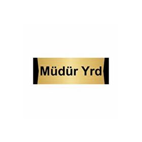 Özarslan Dizayn Müdür Yrd 5x20 cm Altın Renk Metal Yönlendirme Levhası