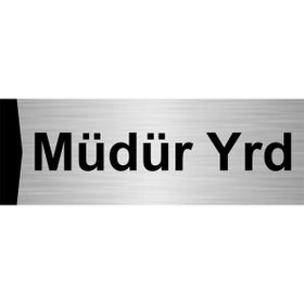 Özarslan Dizayn Müdür Yrd 5x20 cm Gümüş Renk Metal Yönlendirme Levhası