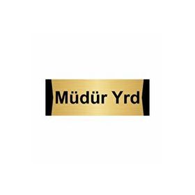 Özarslan Dizayn Müdür Yrd 7x20 cm Altın Renk Metal Yönlendirme Levhası