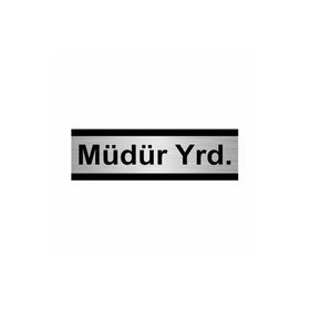Özarslan Dizayn Müdür Yrd 7x20 cm Gümüş Renk Metal Yönlendirme Levhası