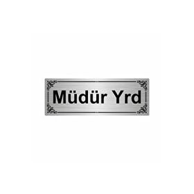 Özarslan Dizayn Müdür Yrd 7x20 cm Gümüş Renk Metal Yönlendirme Levhası