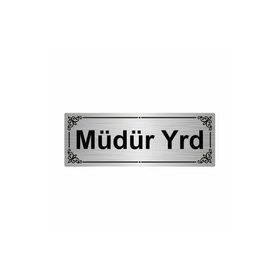 Özarslan Dizayn Müdür Yrd 7x20 cm Gümüş Renk Metal Yönlendirme Levhası