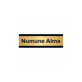 Özarslan Dizayn Numune Alma 10x20 cm Altın Renk Metal Yönlendirme Levhası