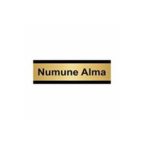 Özarslan Dizayn Numune Alma 10x20 cm Altın Renk Metal Yönlendirme Levhası